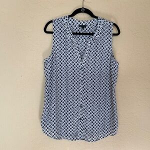 Ann Taylor sleeveless blouse L
